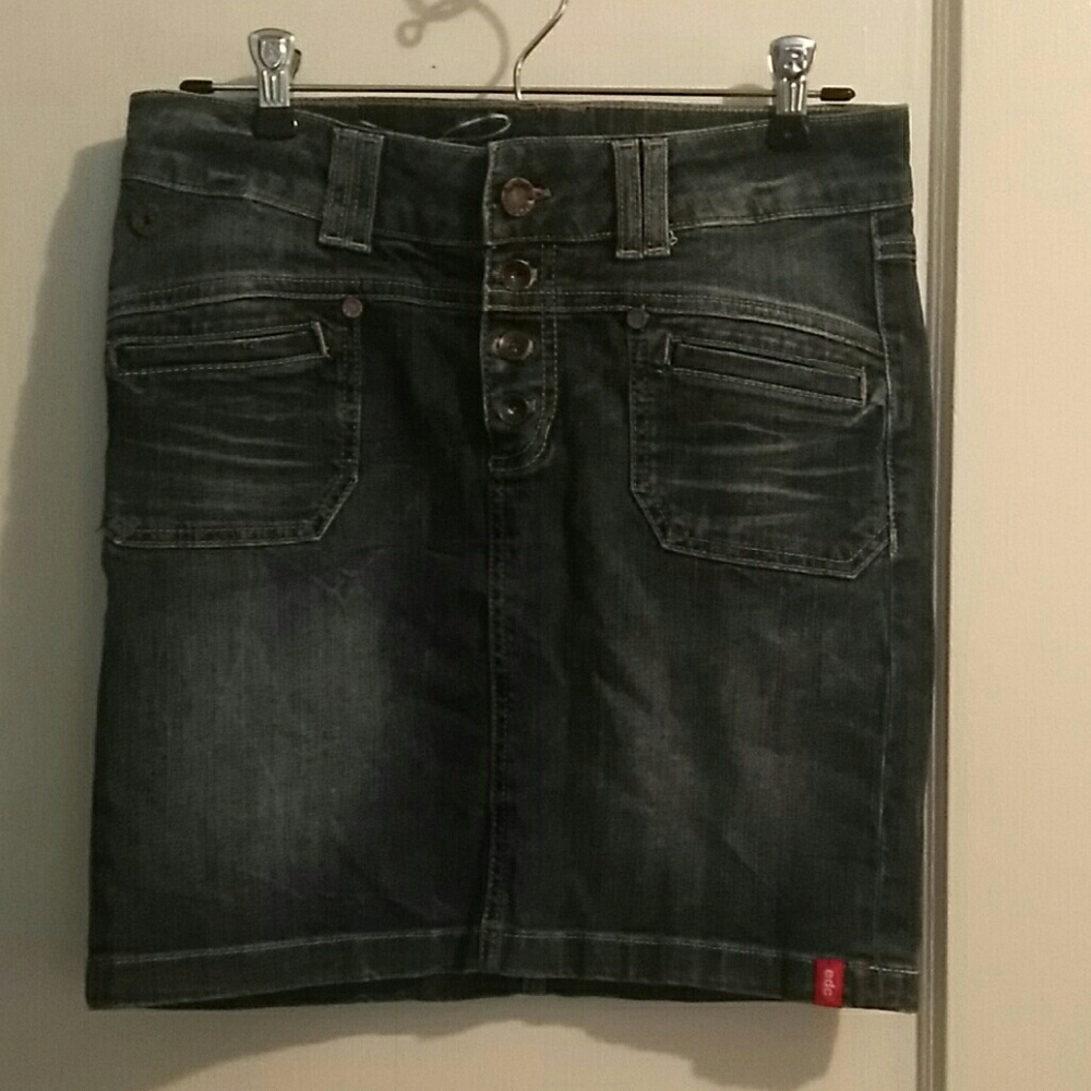 Dark Denim Skirt S
